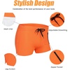 image:imageCOOFANDY Mens Swim Trunks Bathing Suit Swim Brief Square Leg Board Short1  Orange