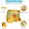 image:imageCOOFANDY Mens Swim Trunks Bathing Suit Swim Brief Square Leg Board Short1  Orange Flower