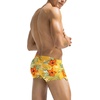 image:imageCOOFANDY Mens Swim Trunks Bathing Suit Swim Brief Square Leg Board Short1  Orange Flower