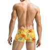 image:imageCOOFANDY Mens Swim Trunks Bathing Suit Swim Brief Square Leg Board Short1  Orange Flower