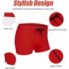 image:imageCOOFANDY Mens Swim Trunks Bathing Suit Swim Brief Square Leg Board Short1  Red