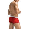 image:imageCOOFANDY Mens Swim Trunks Bathing Suit Swim Brief Square Leg Board Short1  Red and White