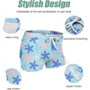 image:imageCOOFANDY Mens Swim Trunks Bathing Suit Swim Brief Square Leg Board Short1  Starfish Print