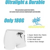 image:imageCOOFANDY Mens Swim Trunks Bathing Suit Swim Brief Square Leg Board Short1  White
