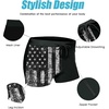 image:imageCOOFANDY Mens Swim Trunks Bathing Suit Swim Brief Square Leg Board ShortAmerican Flagblack