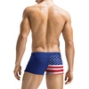 image:imageCOOFANDY Mens Swim Trunks Bathing Suit Swim Brief Square Leg Board ShortAmerican Flagnavy