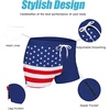 image:imageCOOFANDY Mens Swim Trunks Bathing Suit Swim Brief Square Leg Board ShortAmerican Flagnavy