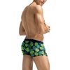 image:imageCOOFANDY Mens Swim Trunks Bathing Suit Swim Brief Square Leg Board ShortGreen Monstera