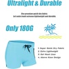 image:imageCOOFANDY Mens Swim Trunks Bathing Suit Swim Brief Square Leg Board ShortIce Blue