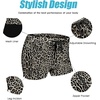 image:imageCOOFANDY Mens Swim Trunks Bathing Suit Swim Brief Square Leg Board ShortLeopard Print
