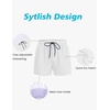 image:imageCOOFANDY Mens Swim Trunks Quick Dry Bathing Suit with Pockets Swimwear Beach Board Short Swimsuit SXXLWhite