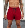 image:imageCOOFANDY Mens Swim Trunks Quick Dry Bathing Suit with Pockets Swimwear Beach Board Short Swimsuit SXXLWine Red