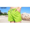 image:imageCOOFANDY Mens Swim Trunks Quick Dry Board Shorts Swimwear Bathing Suit  Quickdry FourWay Stretch FabricTriangular Mesh Lining3 inch InseamTwo Side Pockets Lightweight Beach Stuff for MenLemon Green