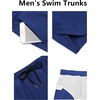 image:imageCOOFANDY Mens Swim Trunks Quick Dry Board Shorts Swimwear Bathing Suit  Quickdry FourWay Stretch FabricTriangular Mesh Lining3 inch InseamTwo Side Pockets Lightweight Beach Stuff for MenL Snorkel Blue