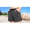 image:imageCOOFANDY Mens Swim Trunks Quick Dry Board Shorts Swimwear Bathing Suit  Quickdry FourWay Stretch FabricTriangular Mesh Lining3 inch InseamTwo Side Pockets Lightweight Beach Stuff for MenGrey and Black