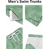 image:imageCOOFANDY Mens Swim Trunks Quick Dry Board Shorts Swimwear Bathing Suit  Quickdry FourWay Stretch FabricTriangular Mesh Lining3 inch InseamTwo Side Pockets Lightweight Beach Stuff for MenP Light Green