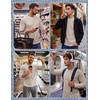image:imageCOOFANDY Mens Waffle Long Sleeve Shirt Crew Neck TShirts Cotton Tee Shirts  Knit ShirtsLightweightRaglan sleeveX Chest StitchRibbed CollarFashion PulloverCasual WearGym ShirtFall Winter WearLight Khaki