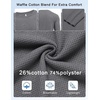 image:imageCOOFANDY Mens Waffle Long Sleeve Shirt Crew Neck TShirts Cotton Tee Shirts  Knit ShirtsLightweightRaglan sleeveX Chest StitchRibbed CollarFashion PulloverCasual WearGym ShirtFall Winter WearGrey