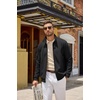 image:imageCOOFANDY Mens Zip Up Sweatshirt Casual Lightweight Jackets Full Zip Sweater  Soft Knit Textured Fabric Stand Collar 2 Side Pockets Long Sleeve Fashion Stylish Ribbed Cuffs And Hem For Fall WinterBlack