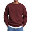 image:imageCOOFANDY Mens Crewneck Sweatshirts Fleece Pullover Thermal Casual Shirt  Soft Fleece Lining Long Sleeve Classic Crewneck Fashion Sweatshirt Fall Winter Warm Sweatshirts Basic TopsRed