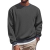 image:imageCOOFANDY Mens Fleece Crewneck Sweatshirt Casual Long Sleeve Pullover Fall Winter Warm Sweatshirts Fashion PulloversDark Gray