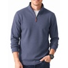 image:imageCOOFANDY Mens Quarter Zip Pullover Fleece Lightweight Mock Neck Sweatshirt  Basic 14 Zip Half Zipper Sweater High Neck 34 Zip Up Thermal Turtleneck Classic Long Sleeve Casual Golf Dress WinterNavy Blue