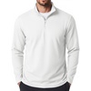 image:imageCOOFANDY Mens Quarter Zip Pullover Golf Shirts Mock Neck Sweatshirt Hiking  14 Zip Long Sleeve Lightweight Moisture Wicking Contrast Striped Collar Sun Protection Running Fishing OutgoingWhite