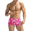 image:imageCOOFANDY Mens Swim Trunks Bathing Suit Swim Brief Square Leg Board Short1  Pink Flower