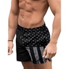 P Black American Flag