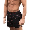 image:imageCOOFANDY Mens Swim Trunks Quick Dry Board Shorts Swimwear Bathing Suit  Quickdry FourWay Stretch FabricTriangular Mesh Lining3 inch InseamTwo Side Pockets Lightweight Beach Stuff for MenPinkshark Black
