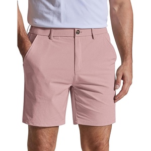image:imageCOOFANDY Men Casual Shorts 7 Stretch Quick Dry Golf Shorts with 4 Pockets  Flat Front Back Elastic Waistband Button Closure Moisture Wicking Comfy Lightweight Shorts Dress for Hiking Work RunningPink