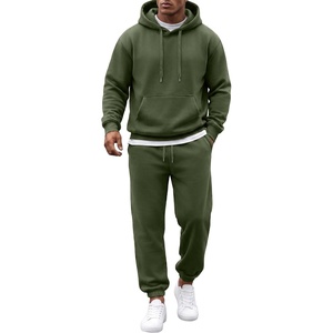 image:imageCOOFANDY Mens 2 Piece Tracksuit Casual Sweatsuit Hoodie Sweatpant Outfit  2 Piece Sweatsuit Fleece Hooded Tracksuit Hoodie amp Joggers Suit Casual Sweatshirt amp Sweatpant Set Outfit Fall WinterArmy Green