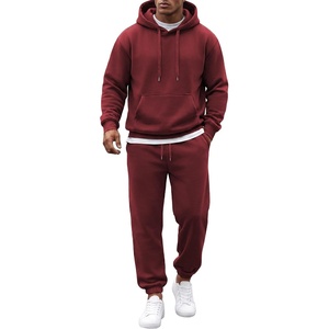 image:imageCOOFANDY Mens 2 Piece Tracksuit Casual Sweatsuit Hoodie Sweatpant Outfit  2 Piece Sweatsuit Fleece Hooded Tracksuit Hoodie amp Joggers Suit Casual Sweatshirt amp Sweatpant Set Outfit Fall WinterWine Red