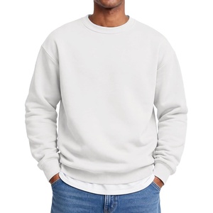 image:imageCOOFANDY Mens Crewneck Sweatshirts Fleece Pullover Thermal Casual Shirt  Soft Fleece Lining Long Sleeve Classic Crewneck Fashion Sweatshirt Fall Winter Warm Sweatshirts Basic TopsWhite