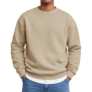 image:imageCOOFANDY Mens Crewneck Sweatshirts Fleece Pullover Thermal Casual Shirt  Soft Fleece Lining Long Sleeve Classic Crewneck Fashion Sweatshirt Fall Winter Warm Sweatshirts Basic TopsKhaki
