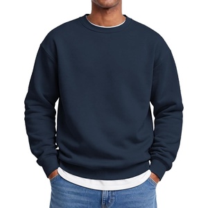 image:imageCOOFANDY Mens Crewneck Sweatshirts Fleece Pullover Thermal Casual Shirt  Soft Fleece Lining Long Sleeve Classic Crewneck Fashion Sweatshirt Fall Winter Warm Sweatshirts Basic TopsNavy Blue