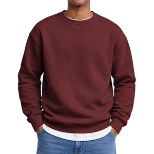 image:imageCOOFANDY Mens Crewneck Sweatshirts Fleece Pullover Thermal Casual Shirt  Soft Fleece Lining Long Sleeve Classic Crewneck Fashion Sweatshirt Fall Winter Warm Sweatshirts Basic TopsRed