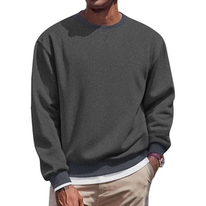 image:imageCOOFANDY Mens Fleece Crewneck Sweatshirt Casual Long Sleeve Pullover Fall Winter Warm Sweatshirts Fashion PulloversDark Gray