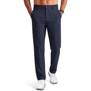 image:imageCOOFANDY Mens Golf Pants ClassicFit 303234 Work Dress Trousers  4Way Stretch Fabric Quick Dry Wrinkle Resistant Hidden Zip Pocket Straight Fit Design Business Casual GolfNavy Blue