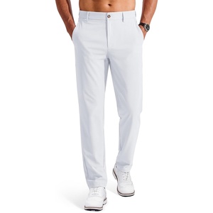 image:imageCOOFANDY Mens Golf Pants ClassicFit 303234 Work Dress Trousers  4Way Stretch Fabric Quick Dry Wrinkle Resistant Hidden Zip Pocket Straight Fit Design Business Casual GolfWhite