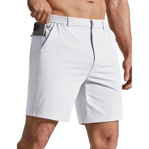 image:imageCOOFANDY Mens Golf Shorts 7 Lightweight Elastic Waistband Casual Shorts  Stretch Shorts for Men Zipper Pockets Quick Dry Durable and AntiPilling Summer Beach ShortsWhite