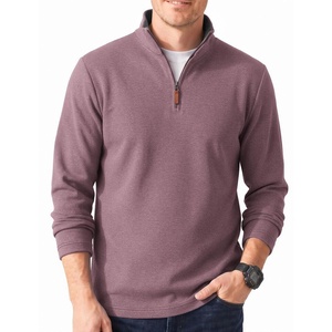 image:imageCOOFANDY Mens Quarter Zip Pullover Fleece Lightweight Mock Neck Sweatshirt  Basic 14 Zip Half Zipper Sweater High Neck 34 Zip Up Thermal Turtleneck Classic Long Sleeve Casual Golf Dress WinterWine Red