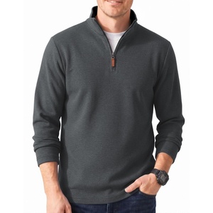 image:imageCOOFANDY Mens Quarter Zip Pullover Fleece Lightweight Mock Neck Sweatshirt  Basic 14 Zip Half Zipper Sweater High Neck 34 Zip Up Thermal Turtleneck Classic Long Sleeve Casual Golf Dress WinterDark Gray