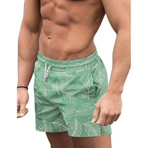 image:imageCOOFANDY Mens Swim Trunks Quick Dry Board Shorts Swimwear Bathing Suit  Quickdry FourWay Stretch FabricTriangular Mesh Lining3 inch InseamTwo Side Pockets Lightweight Beach Stuff for MenP Light Green