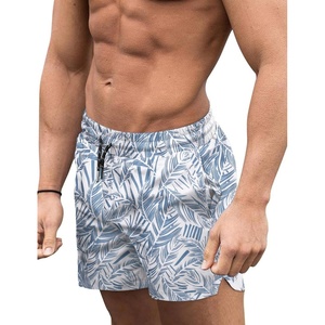 image:imageCOOFANDY Mens Swim Trunks Quick Dry Board Shorts Swimwear Bathing Suit  Quickdry FourWay Stretch FabricTriangular Mesh Lining3 inch InseamTwo Side Pockets Lightweight Beach Stuff for MenP Deep Blue Plam Leaf