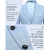 image:imageCOOFANDY Mens Blazer Casual Sport Coats Regular Fit Lightweight Suit JacketAclear Blue