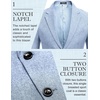 image:imageCOOFANDY Mens Blazer Casual Sport Coats Regular Fit Lightweight Suit JacketAsky Blue