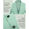 image:imageCOOFANDY Mens Blazer Casual Sport Coats Regular Fit Lightweight Suit JacketZmint Green