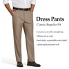 image:imageCOOFANDY Mens Dress Pants Classic Fit Flat Front Expandable Waist Suit Pant  Regular Straight Dress Slacks Weddings Bussiness Casual Meeting Wrinkle Free Modern Graduation Office Dating PartyKhaki