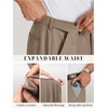 image:imageCOOFANDY Mens Dress Pants Classic Fit Flat Front Expandable Waist Suit Pant  Regular Straight Dress Slacks Weddings Bussiness Casual Meeting Wrinkle Free Modern Graduation Office Dating PartyKhaki